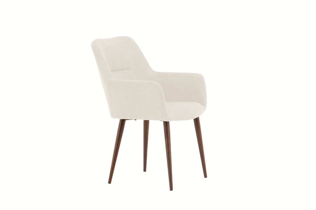 2-piece set - Present chair with legs in deep mocha brown