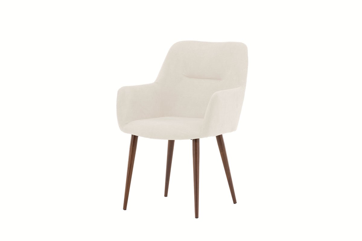 2-piece set - Present chair with legs in deep mocha brown