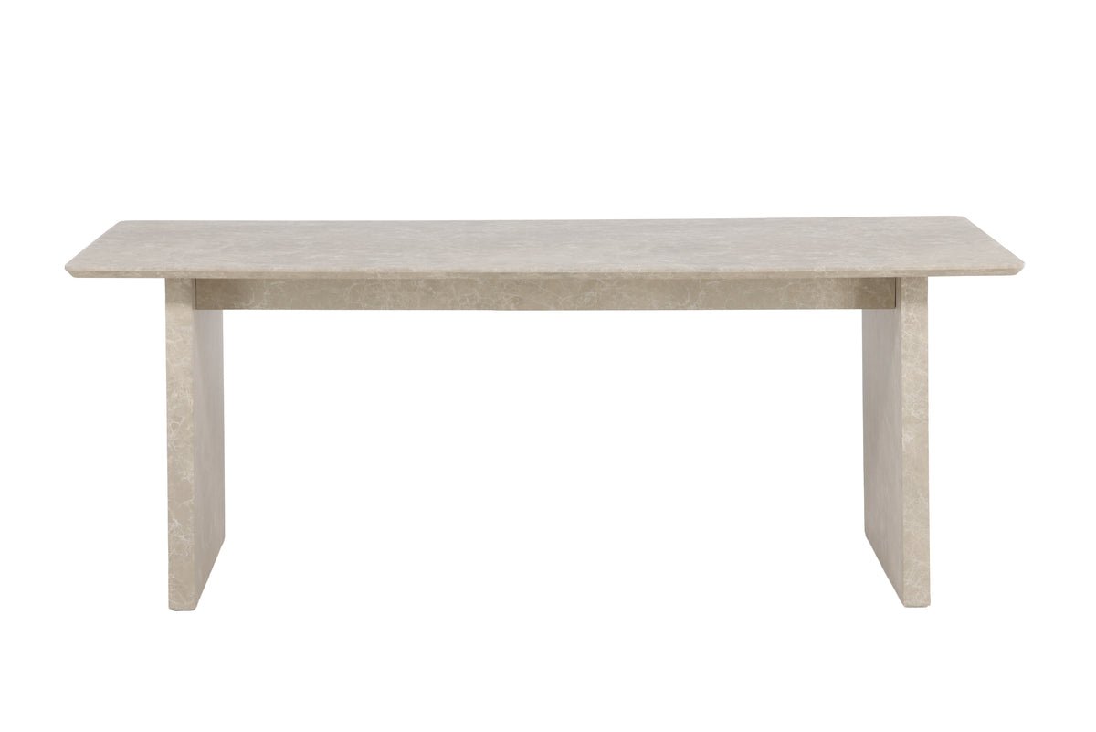 Dining table Takahe - in beige marble look