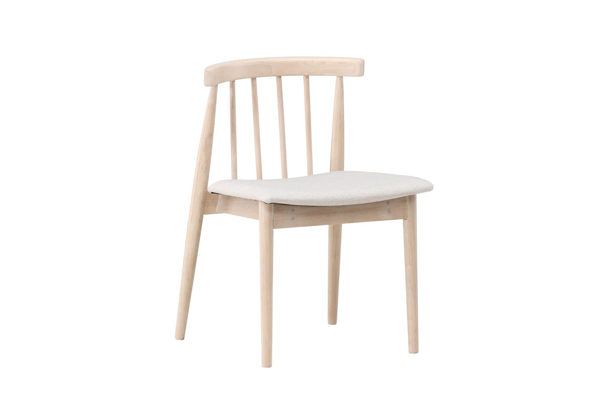 2-piece set - Chair Ländle in whitewashed Scandinavian design