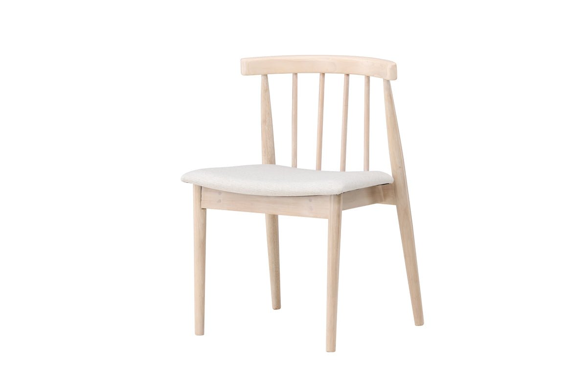2-piece set - Chair Ländle in whitewashed Scandinavian design
