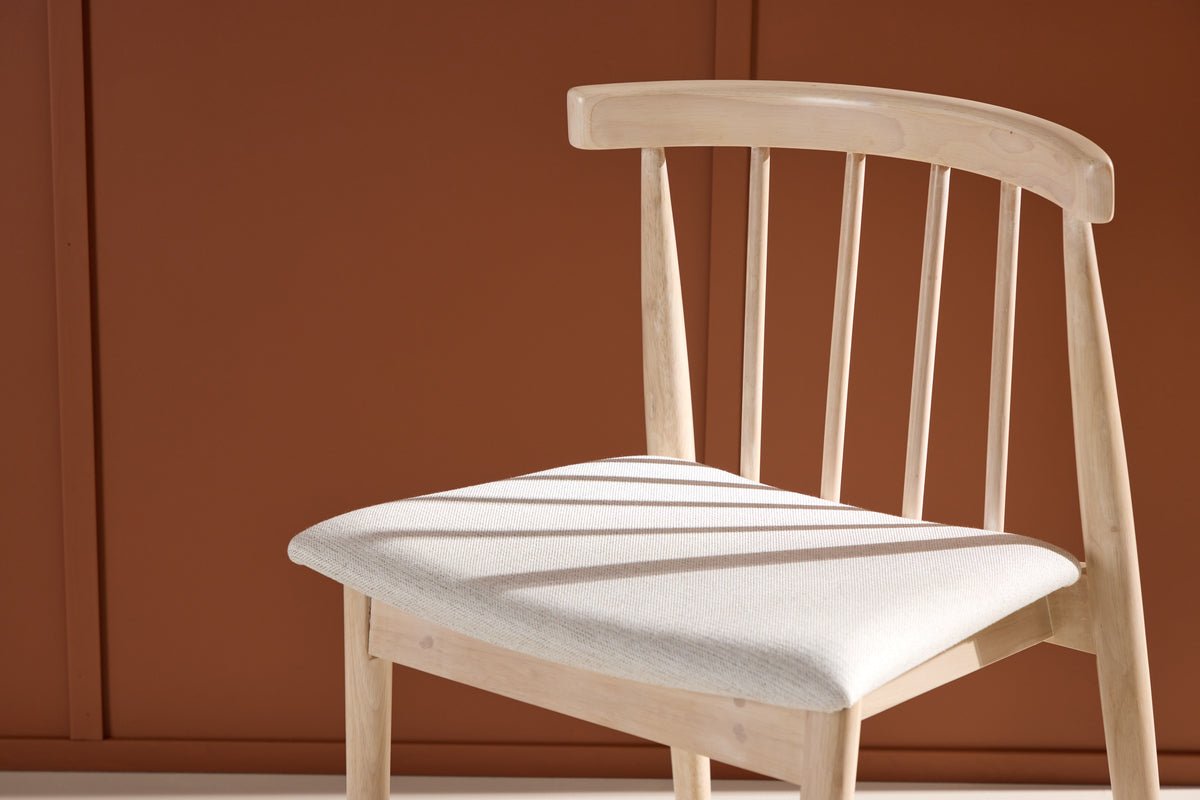 2-piece set - Chair Ländle in whitewashed Scandinavian design