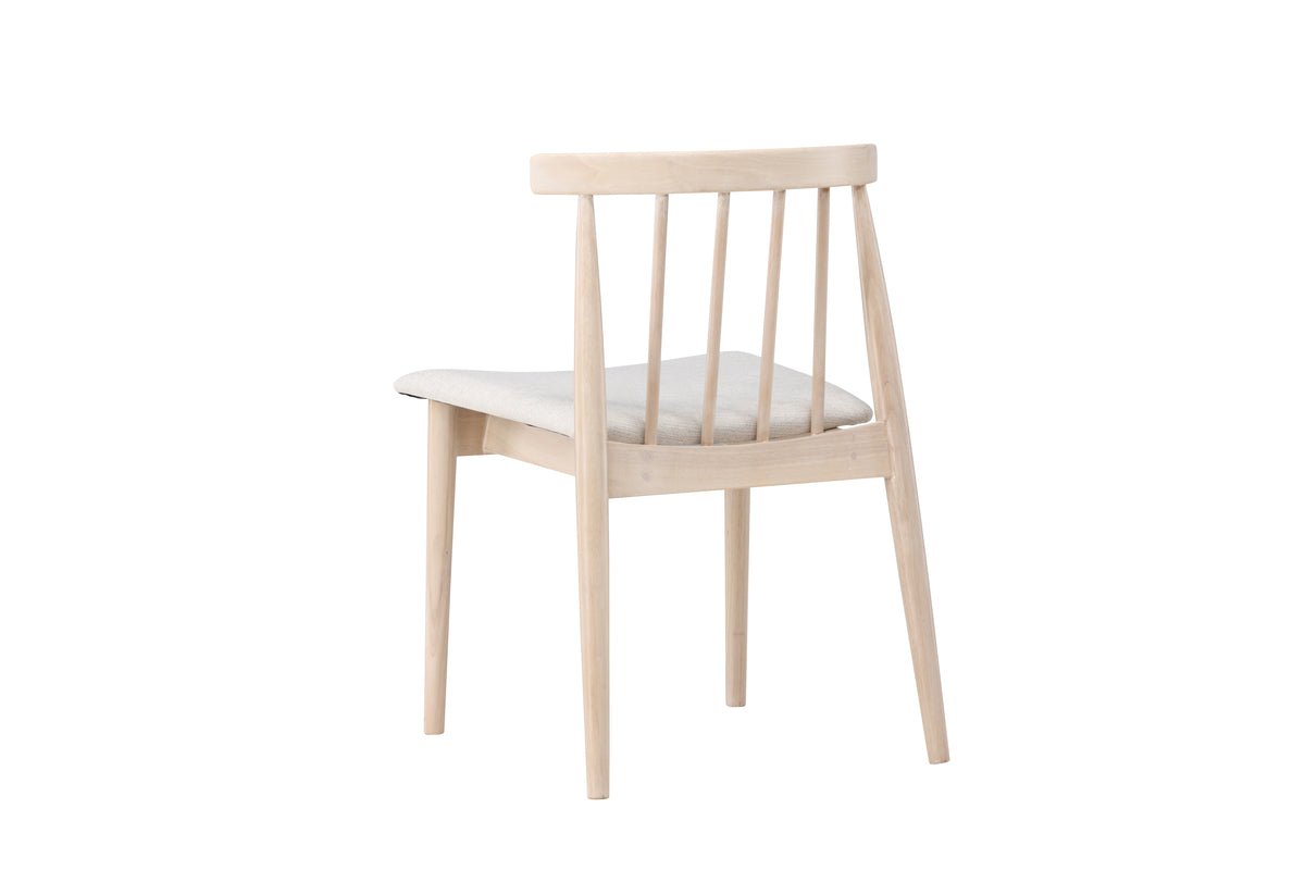 2-piece set - Chair Ländle in whitewashed Scandinavian design