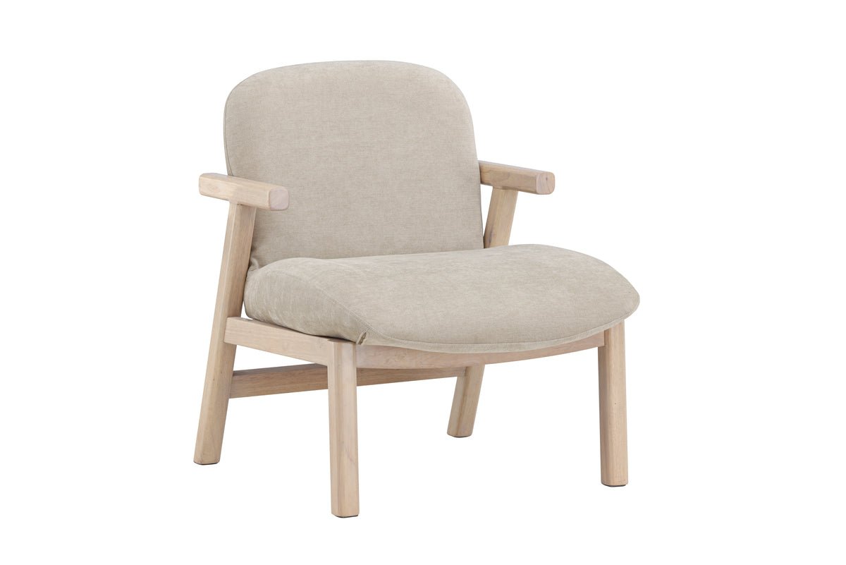 Armchair Railey - with frame made of rubberwood