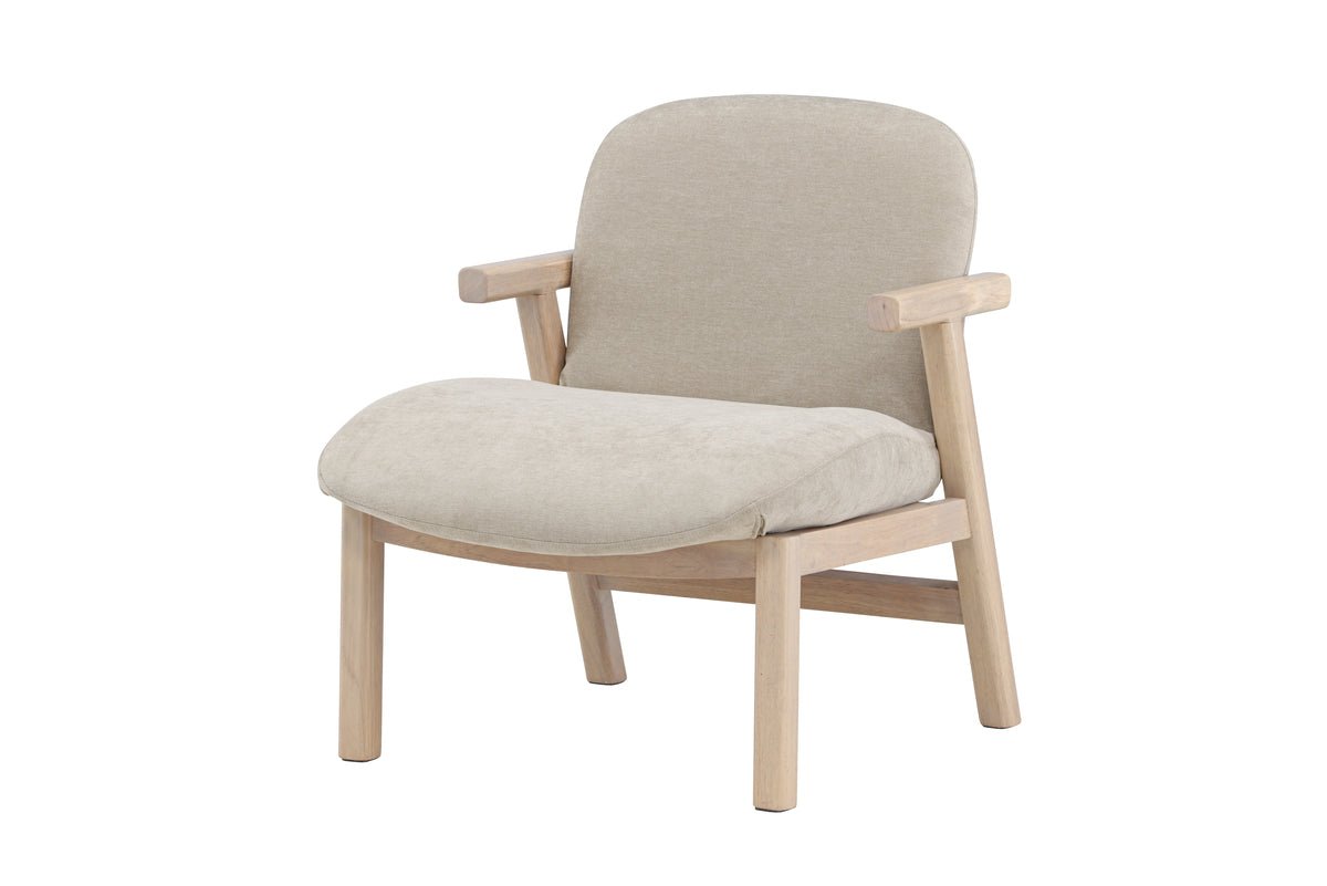 Armchair Railey - with frame made of rubberwood