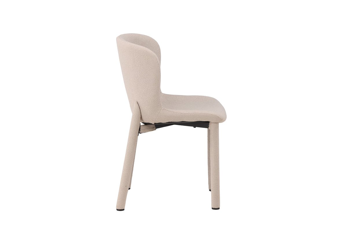 2-piece set - Chair Marie with bouclé upholstery