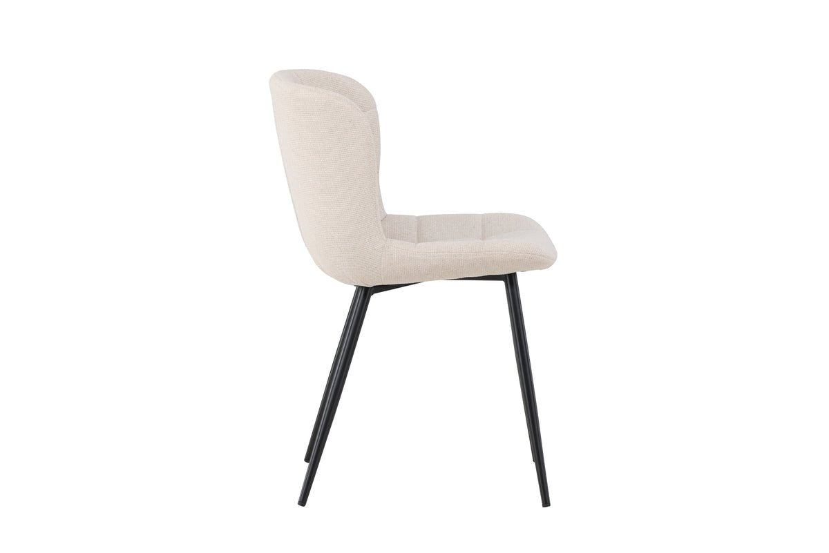 2-piece set - Angelica chair elegant combination of Beige and Black