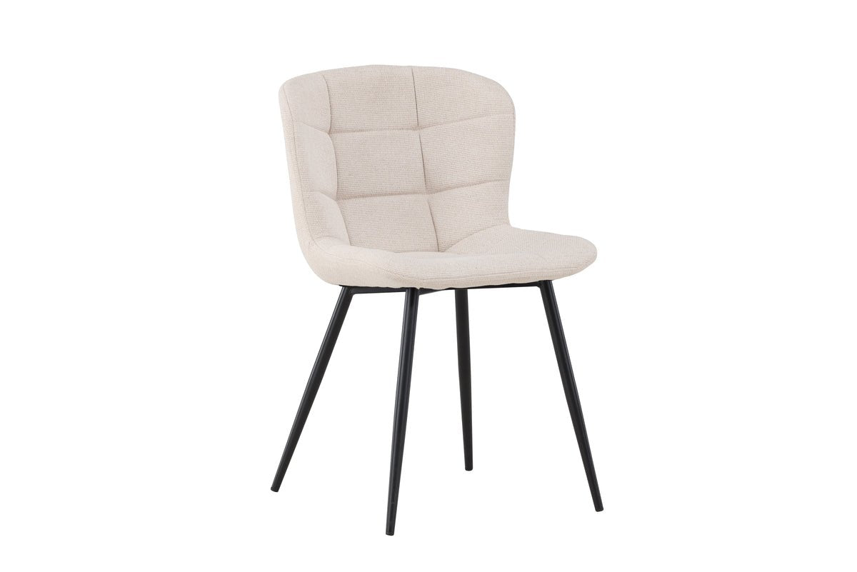 2-piece set - Angelica chair elegant combination of Beige and Black