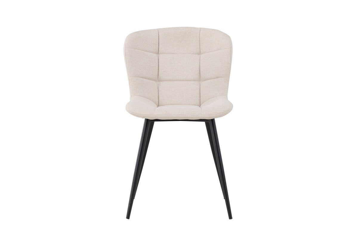 2-piece set - Angelica chair elegant combination of Beige and Black