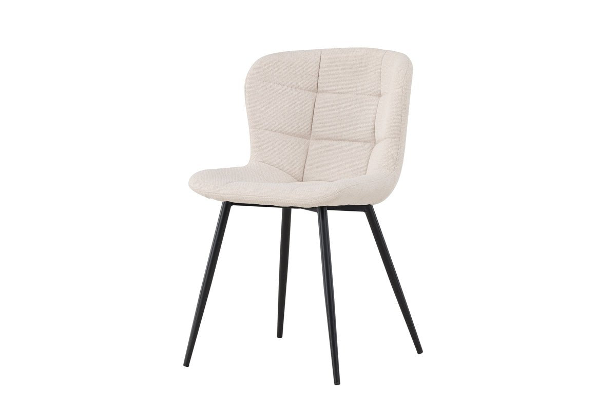2-piece set - Angelica chair elegant combination of Beige and Black