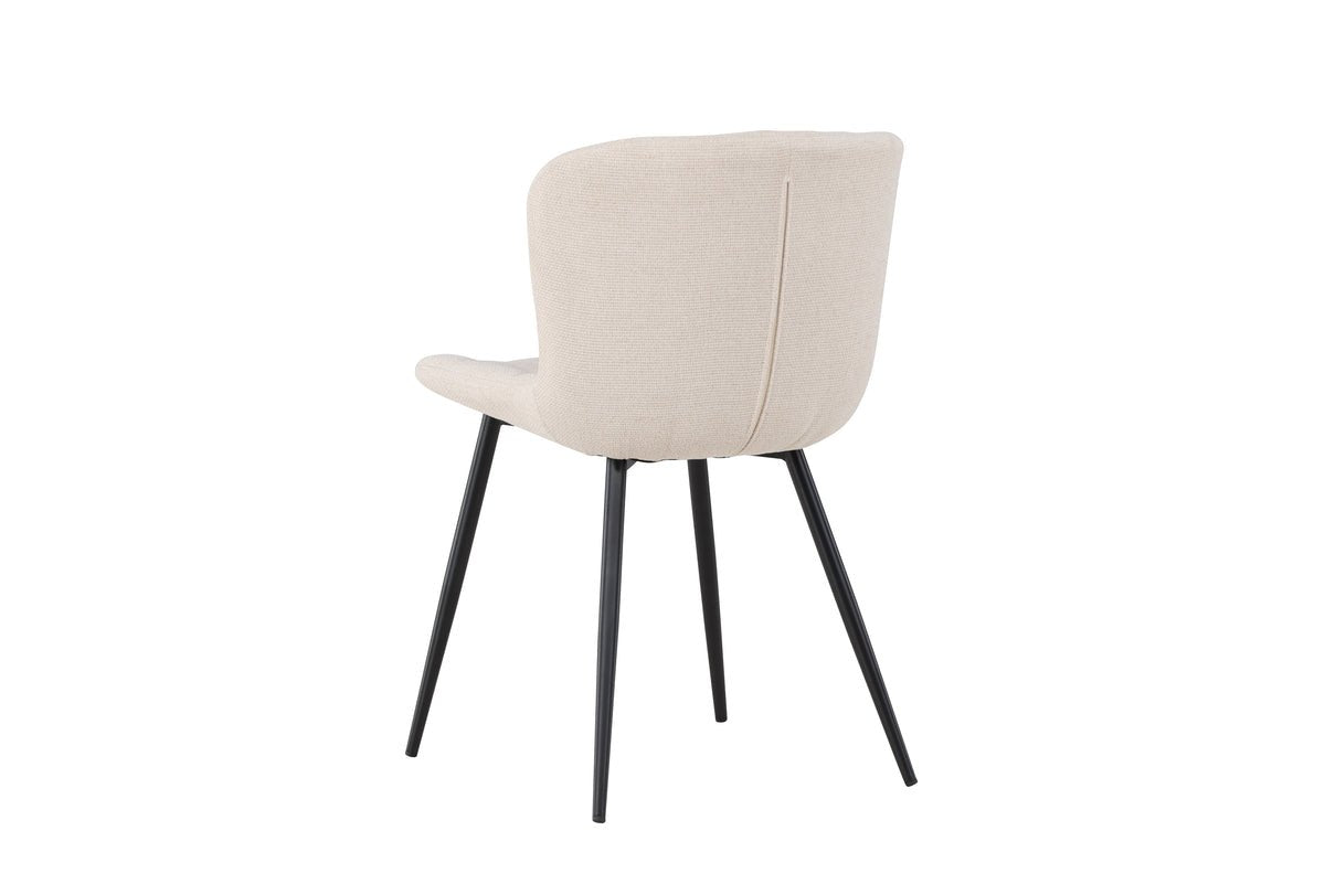 2-piece set - Angelica chair elegant combination of Beige and Black