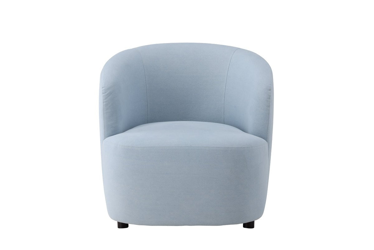 Armchair Bobby - Light Blue Single Seater in Birch