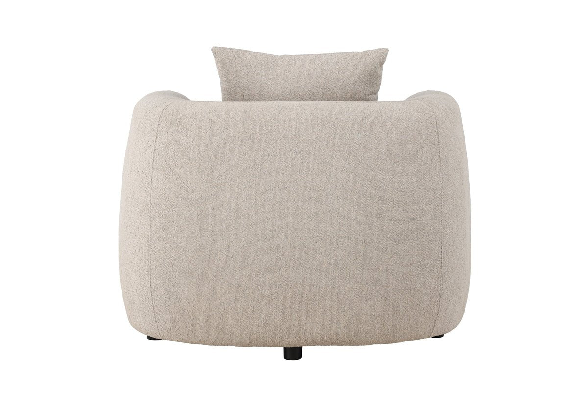 Armchair Zilli - with exclusive beige bouclé