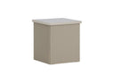 Side table Alvero – in beige grooved look