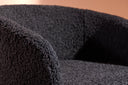 Armchair Comfy - with teddy fur optionally in Black or White