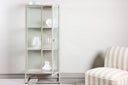 Chest of drawers/display cabinet Lenora – Beige, modern-classy with retro accent