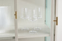 Chest of drawers/display cabinet Lenora – Beige, modern-classy with retro accent
