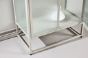 Chest of drawers/display cabinet Lenora – Beige, modern-classy with retro accent