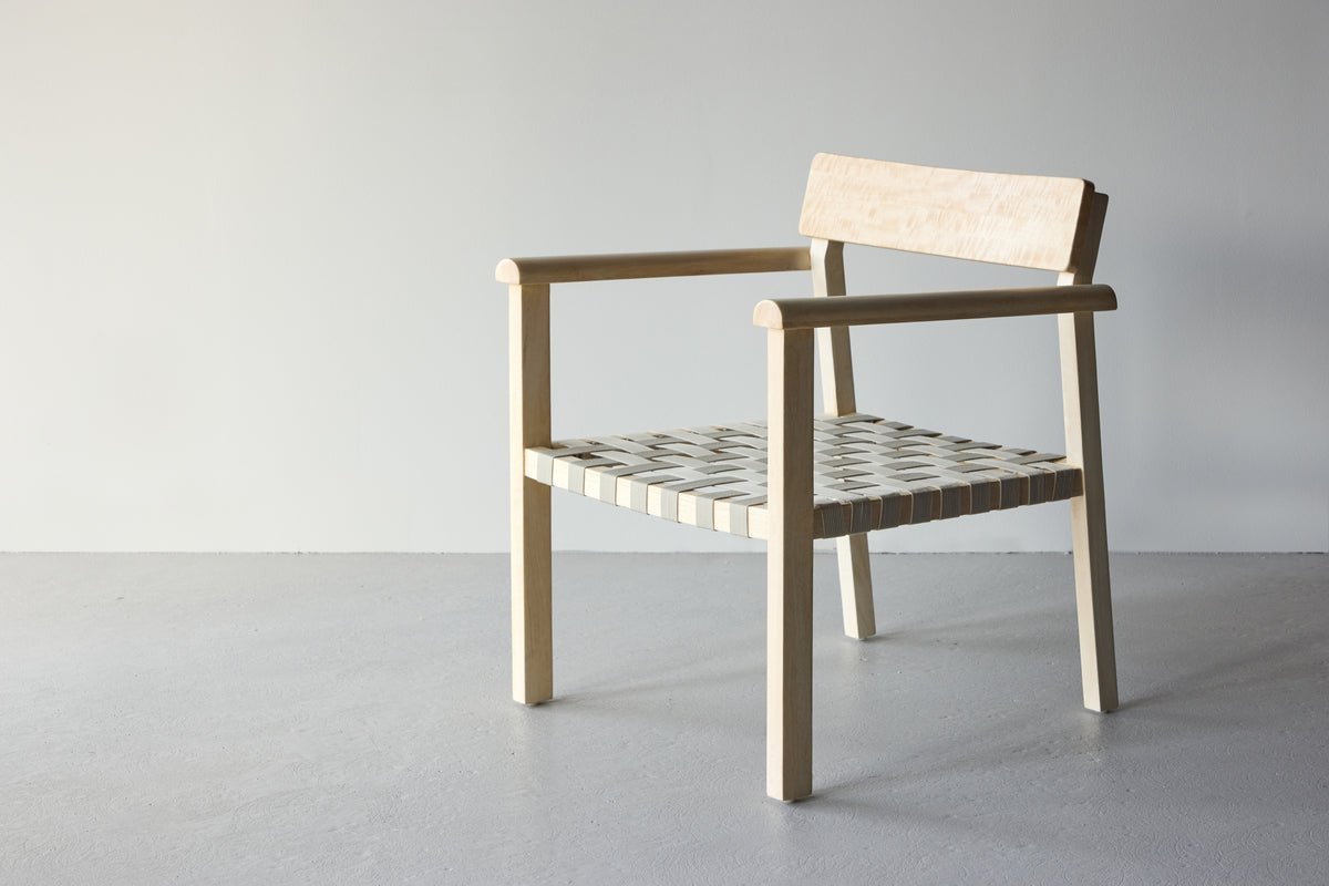 Armchair Olympia - made of mango wood and polyester in natural color