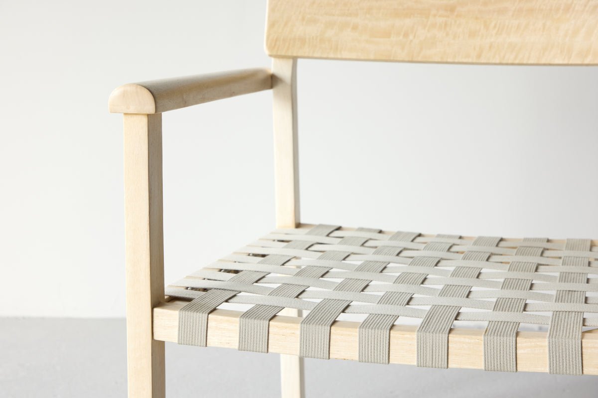 Armchair Olympia - made of mango wood and polyester in natural color