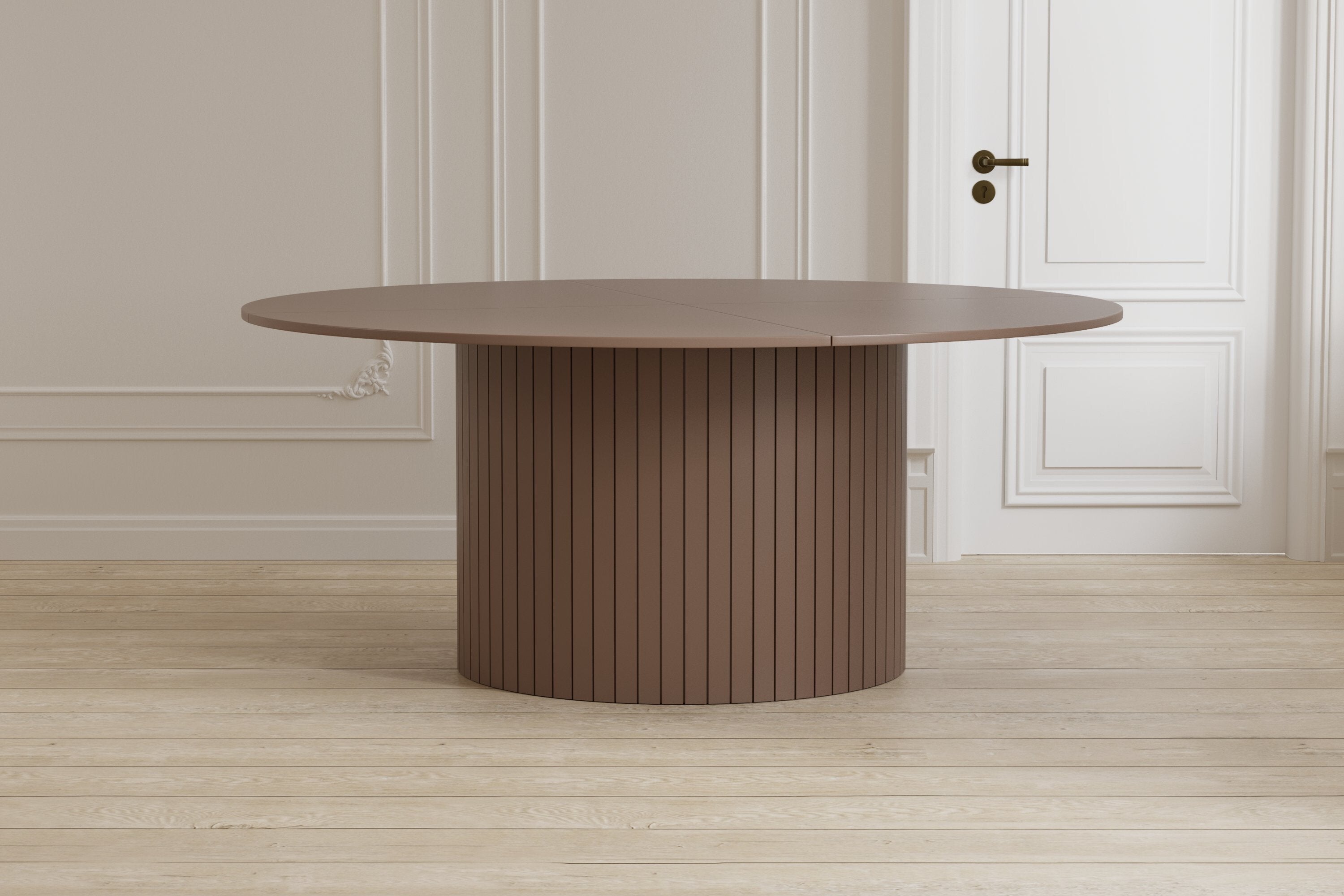 Dining table Welora - Beige in round design