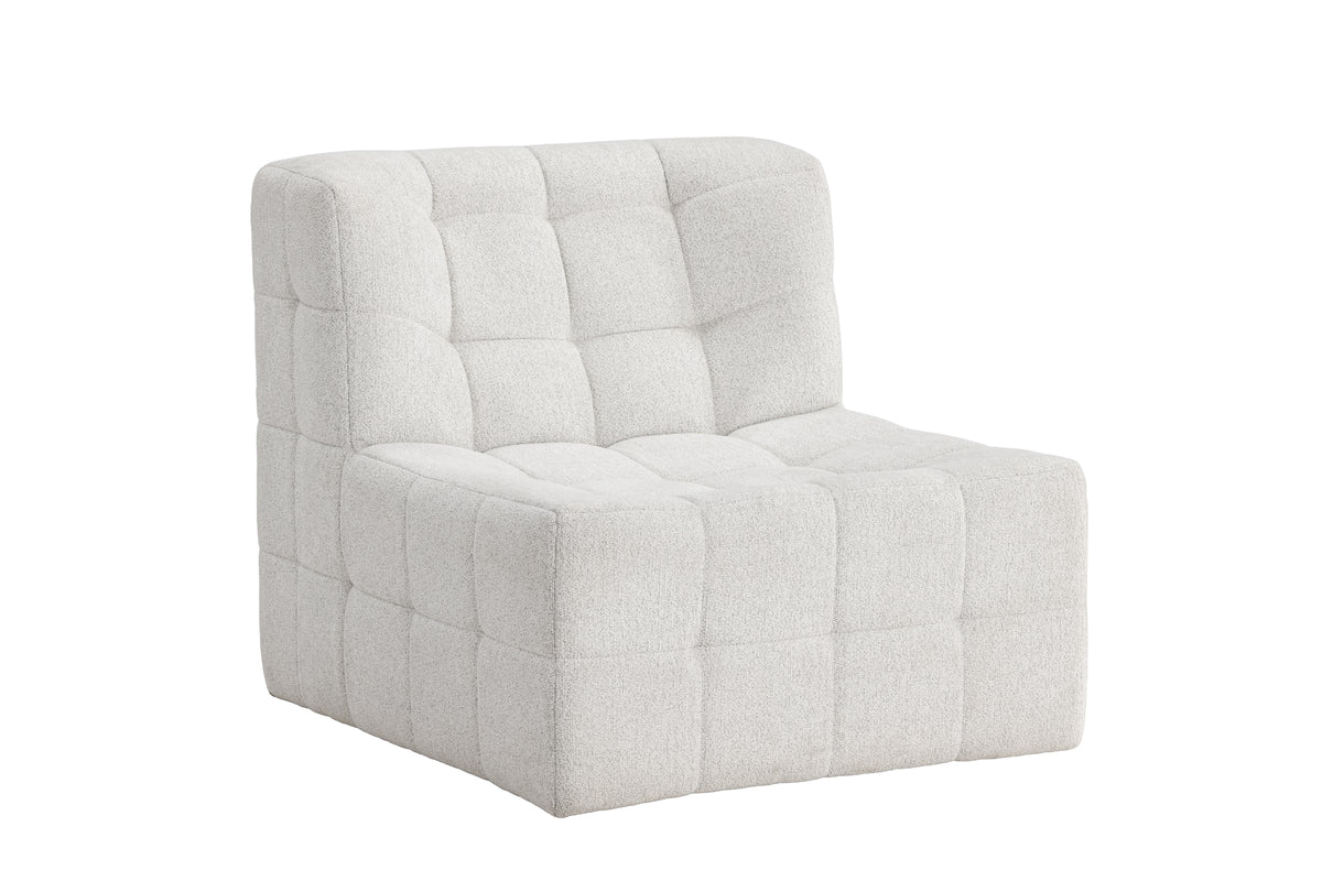 Armchair Marley - with large beige seat surface