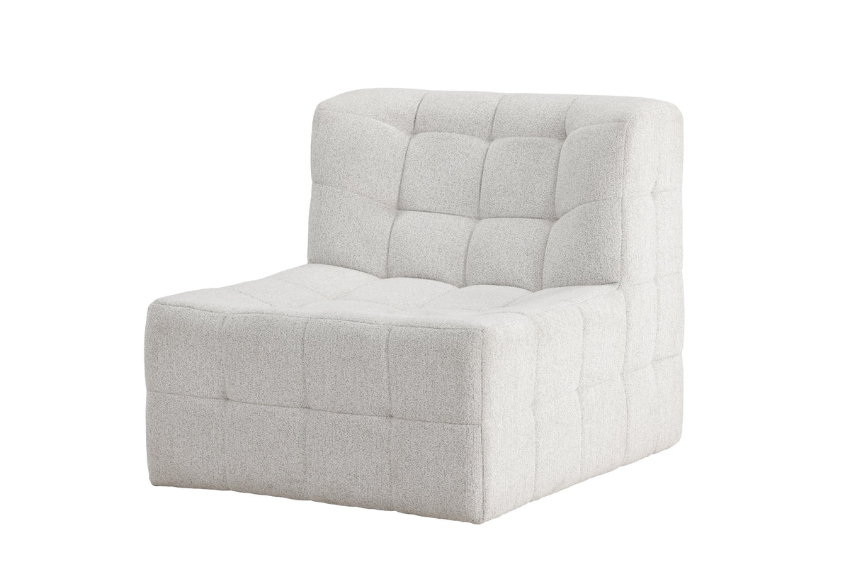 Armchair Marley - with large beige seat surface