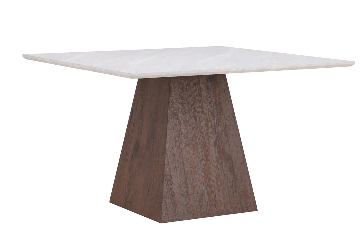 Dining table Lior 120×120 cm in Light Gray with MDF frame