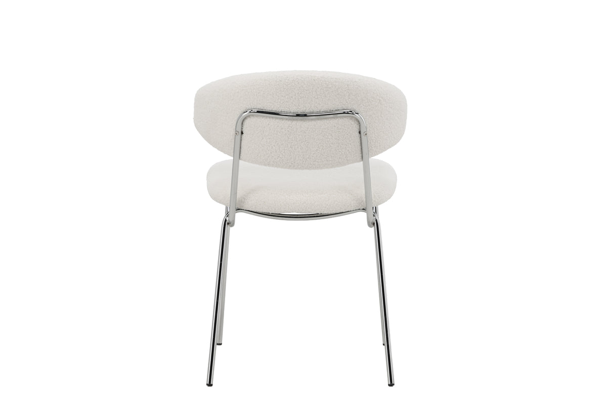 2-piece set - Seville chair with bouclé upholstery for warmth and texture