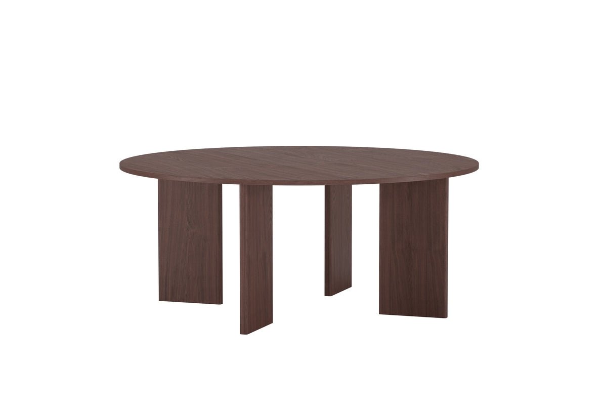 Dining table Bars - in mocha with wood appearance
