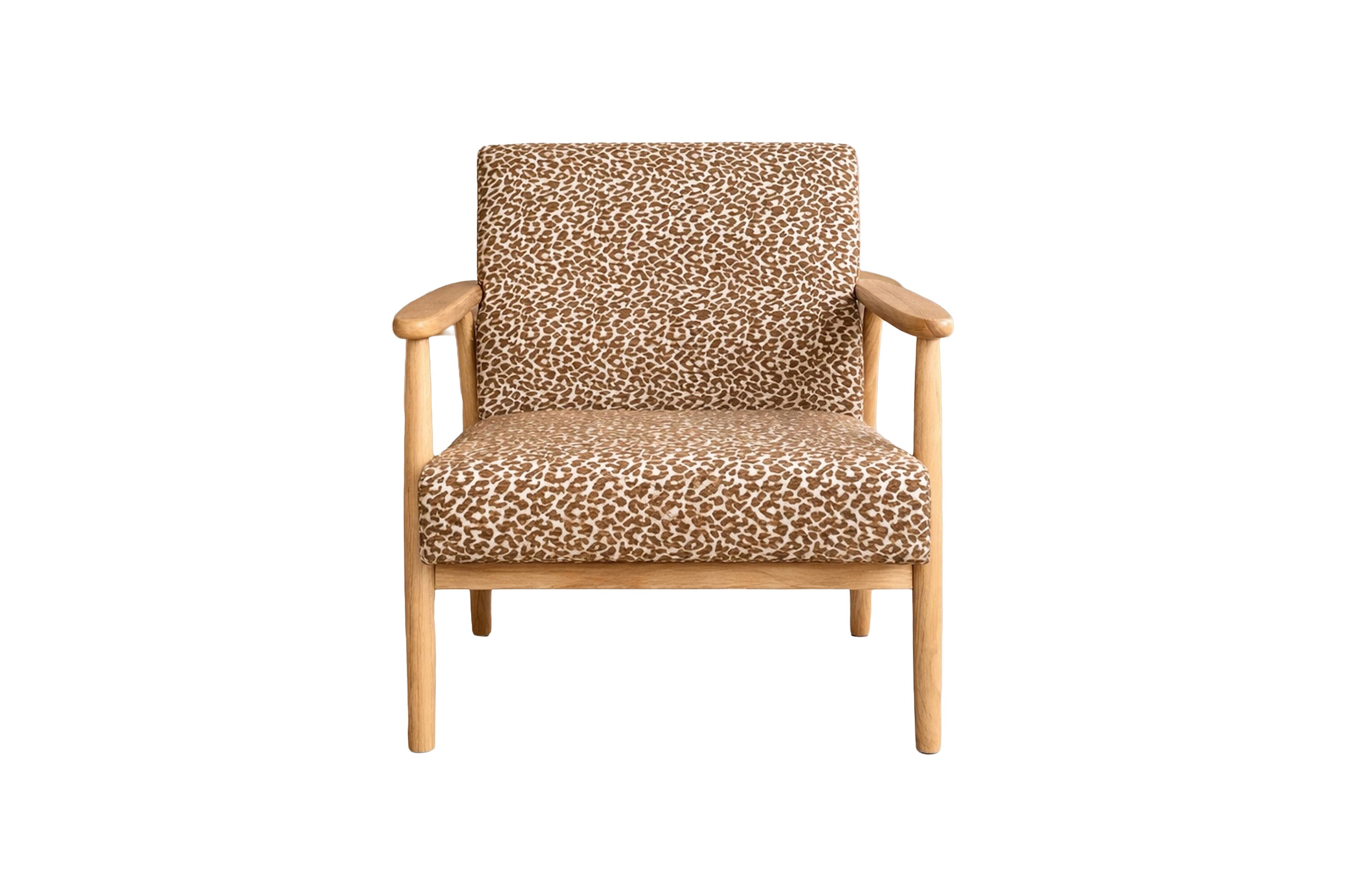 Sessel Lareen - aus Gummiholz mit Design-Bezug