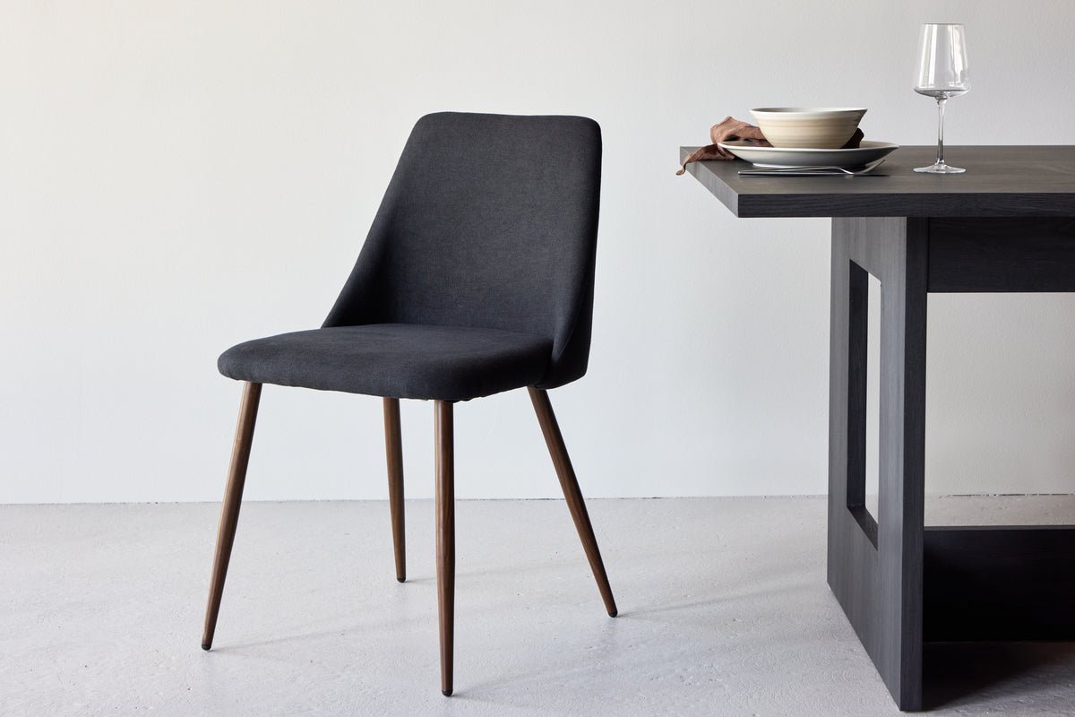 2-piece set - Chair Liora made of soft polyester velvet