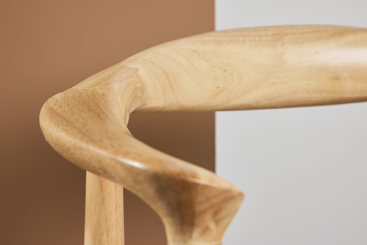 2-piece set - Chair Leli made of rubberwood and rope weave