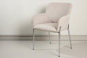 Chair Helora in Beige made of polyester-linen