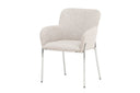 Chair Helora in Beige made of polyester-linen