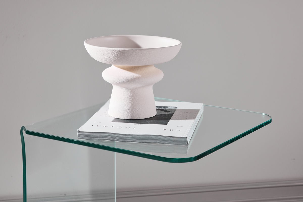 Side table Vetro – 45 × 45 cm in clear glass