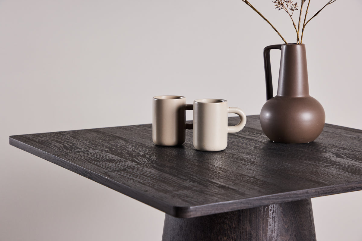 Dining table Moreno – Square table 80x80 cm in Mocca