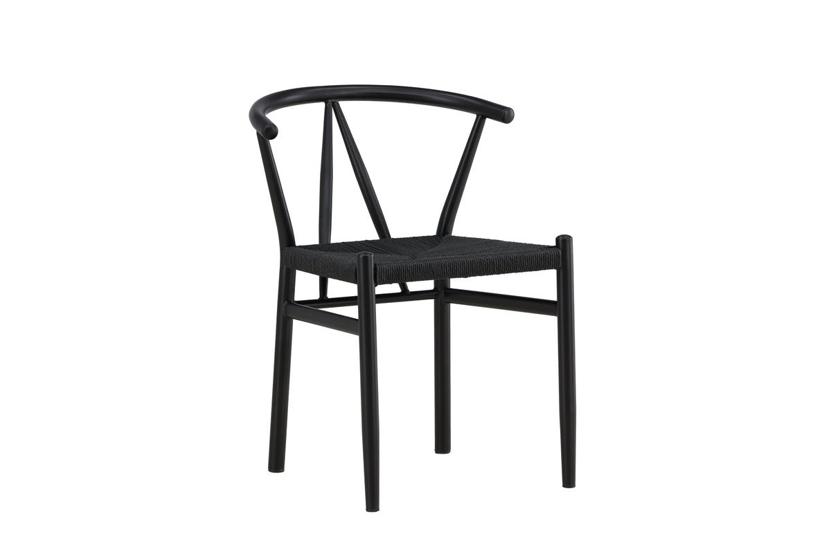 Chair Fliou II - In Black with uniformly colored seat surface