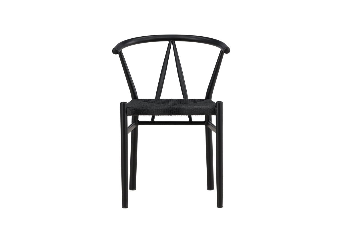 Chair Fliou II - In Black with uniformly colored seat surface