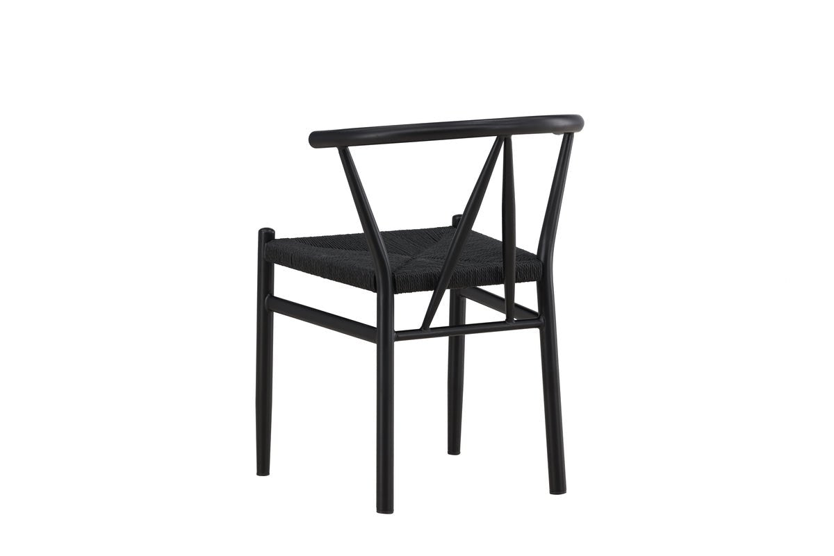 Chair Fliou II - In Black with uniformly colored seat surface
