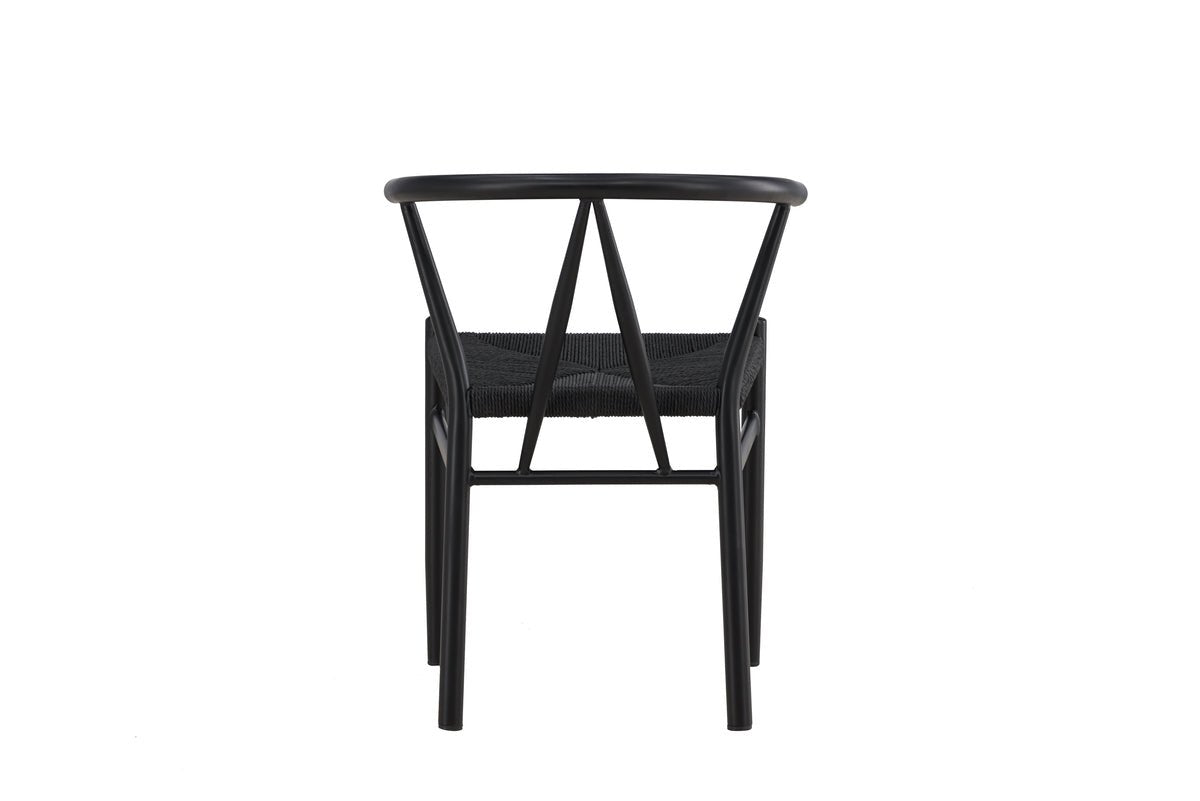 Chair Fliou II - In Black with uniformly colored seat surface