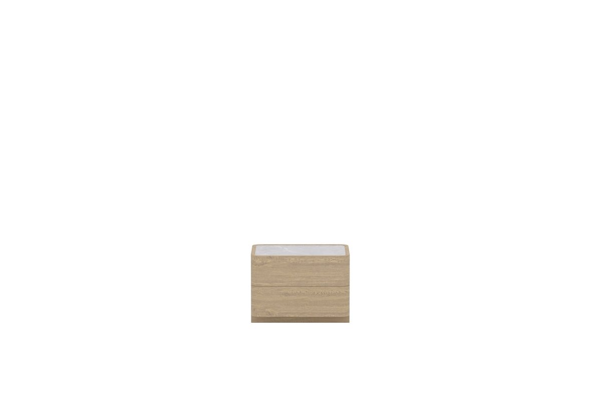 Side Table Doreno - in Natural Wood Appearance