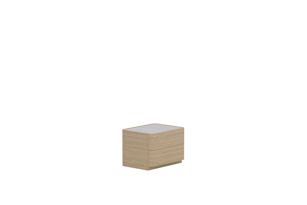Side Table Doreno - in Natural Wood Appearance
