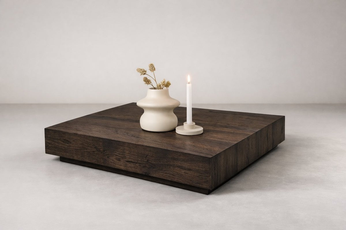 Coffee table Floren - made of mocha-colored MDF