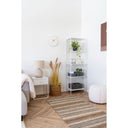 Table lamp Lunaro – Ceramic base in stone look with fabric shade