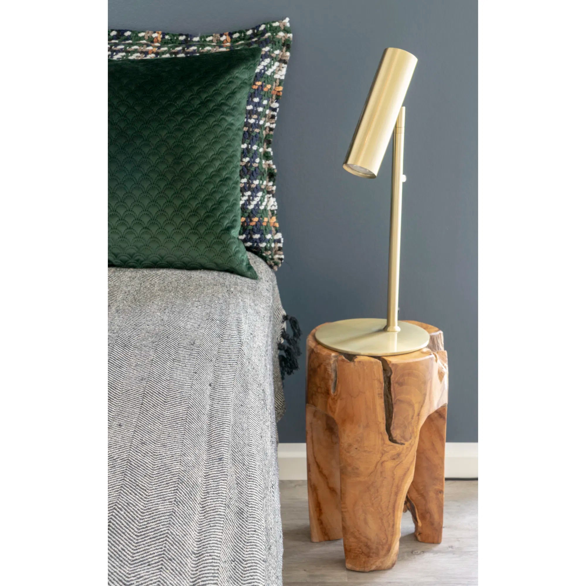 Table lamp "Lazaro" – metal accent in black or gold