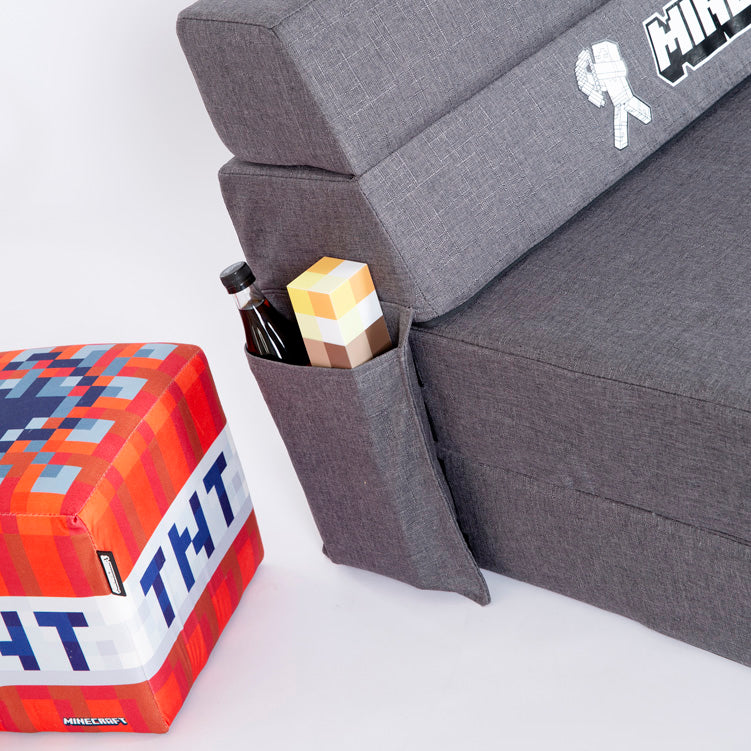 Minecraft fold-out sofa "SleepCube" – foldable & matching the children's bed