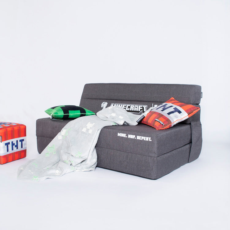 Minecraft fold-out sofa "SleepCube" – foldable & matching the children's bed