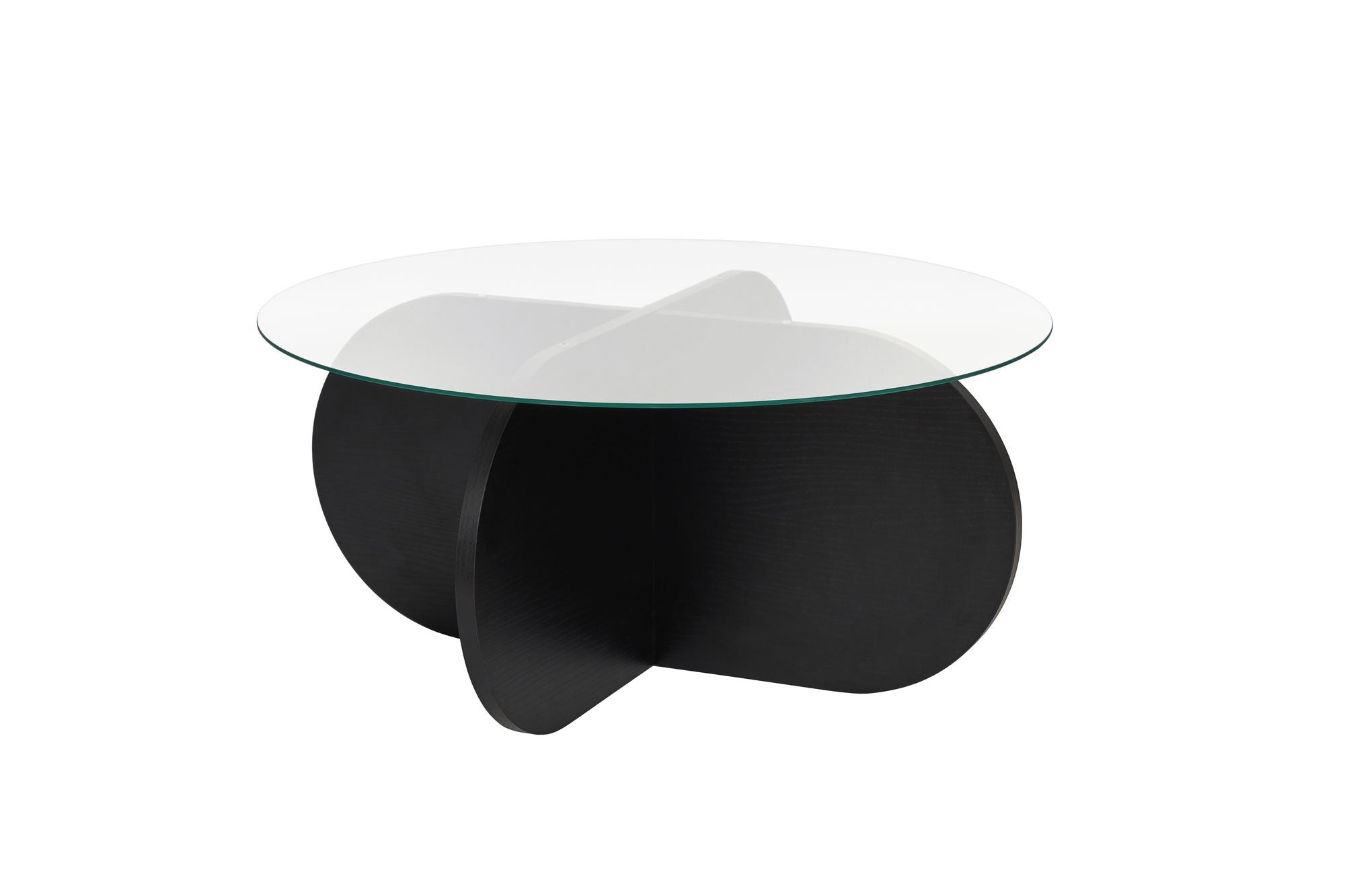 Rovida Coffee Table - with Round Glass Top in 2 Variants