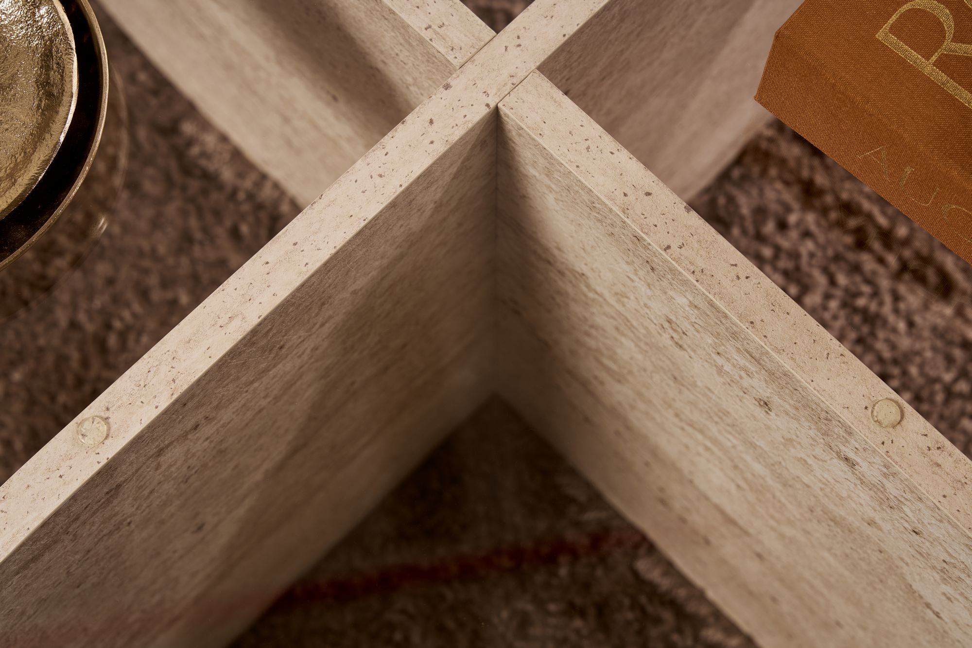 Rovida Coffee Table - with Round Glass Top in 2 Variants